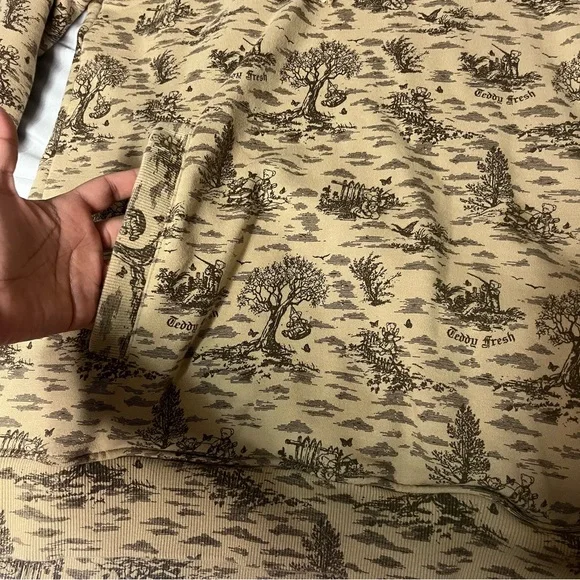 Teddy Fresh Beige Graphic Hoodie - Picture 2 of 7